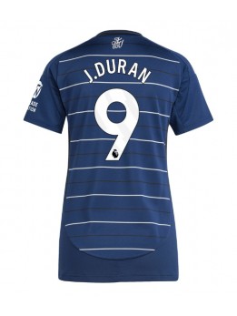 Aston Villa Jhon Duran #9 Ausweichtrikot für Frauen 2024-25 Kurzarm